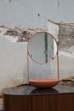 NIMBE - Table-top round metal mirror by Ligne Roset - view 3